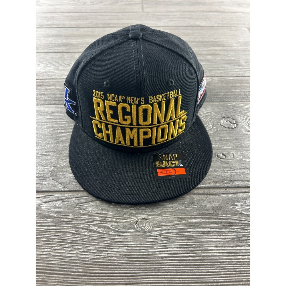 Nike Team 2015 NCAA Regional Hat Cap Black & Gold Final Four SnapBack Kentucky